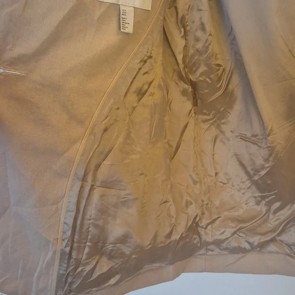 NWT COS Sand Short Sleeve Blazer Linen Cotton - Chic Professional Staple Size 10 - Picture 10 of 12